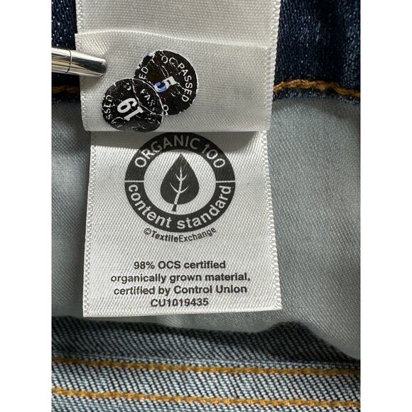 Everlane Jeans Womens 26S Blue The Way-High Slim Jean Stretch Denim Organic - Picture 7 of 10